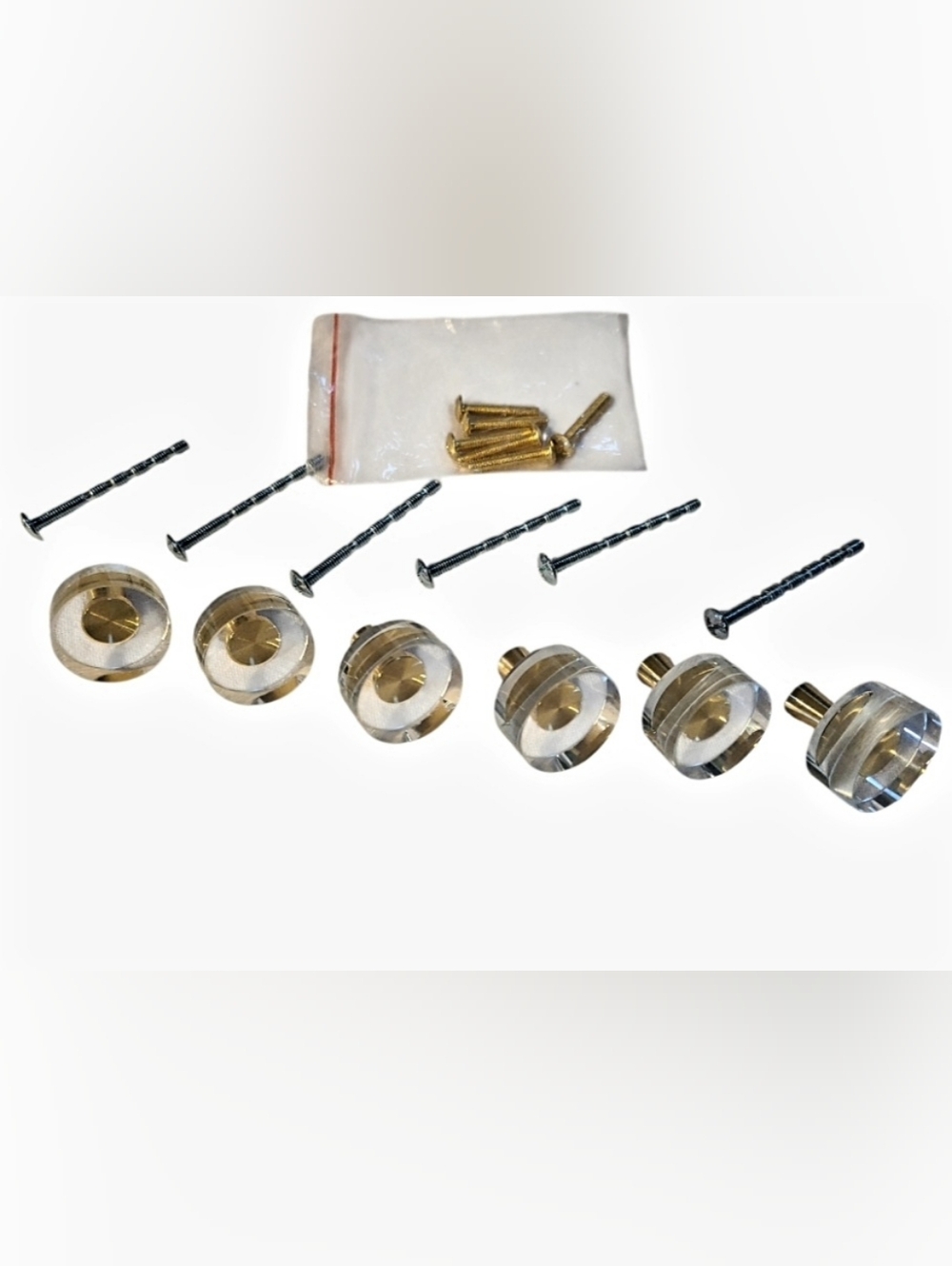 6pcs Acylic Round Cabinet Drawer KNOBS